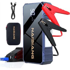 4000A Jump Starter, Car Battery Jump Starter (up to 8.0L Gas and 7.0L Diesel Engine) Battery Jumper Starter Portable, 12V Car Jumper Starter Portable with Two LED Lights and LCD Display