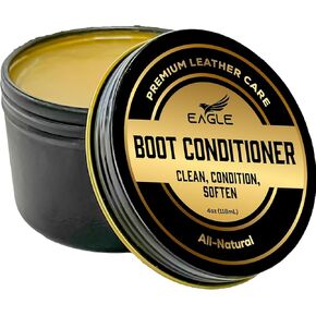 Eagle Leather Balm - Compatible with Dr. Martens Wonder Balsam - Premium Leather Conditioner for Boots, Shoes, and Jackets - Softens, Conditions, and Restores Dry, Cracked Leather(120mL)