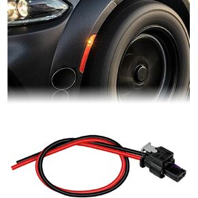 TIKSCIENCE 2Pcs Side Marker Pigtail Connector Harness Fit for Dodge Charger 2015 2016 2017 2018 2019 2020 2021 2022