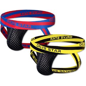 Evankin Men's Jockstraps Sexy Jock Strap Stretch Athletic Supporters Breathable Mesh Underwear Low Rise
