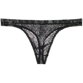 Men's Lace Thongs Underwear Breathable Mesh T-Back G String Briefs Thin Low Waist Bulge Pouch Thong Panties