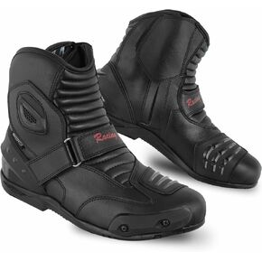 PROFIRST Short Ankle Leather Motorbike boots for men Motorcycle boots Protective Shoes for Riders - CE Approved
