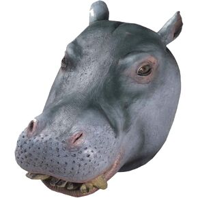 Forum Novelties Men's Deluxe Adult Latex Hippo Mask, Multi Colored, One Size