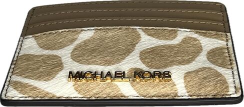 Michael Kors Jet Set Travel Large Card Holder (Camel Haircalf) in Kuwait