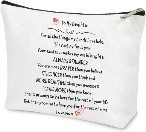 Christmas Sisters Gifts from Sister Brother, Love You Sis. Makeup Cosmetic Bag, Stocking Stuffers Birthday Graduation Gifts for Sister, Adult Women Bridal Shower Party Travel Essentials Toiletry Case in Kuwait