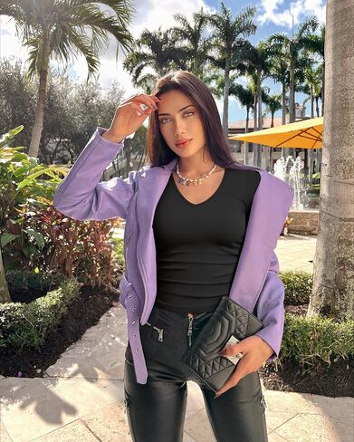OQQ Womens 2 Piece Long Sleeve Shirts V Neck Ruched Stretch Sexy Basic Tops Fitted Tee Shirts in Saudi Arabia