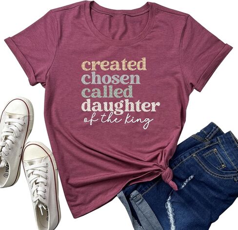 LOOKFACE Women Crewneck Casual Soft Tees Cute Graphic T Shirts in Saudi Arabia