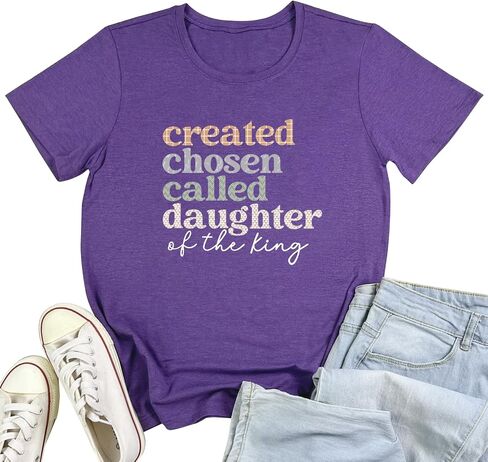 LOOKFACE Women Crewneck Casual Soft Tees Cute Graphic T Shirts in Saudi Arabia