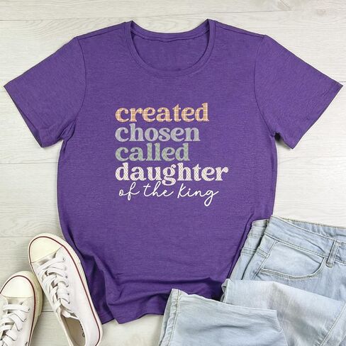 LOOKFACE Women Crewneck Casual Soft Tees Cute Graphic T Shirts in Saudi Arabia