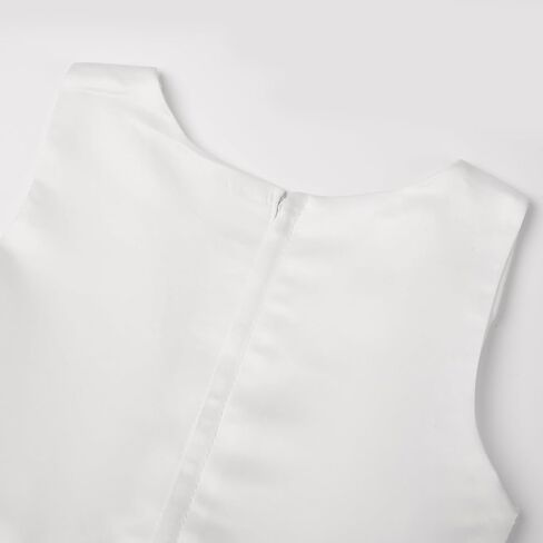 Uhnice Flower Girl Dress Sleeveless Tulle Tutu Beaded Embroidery for Wedding Birthday Party in Kuwait