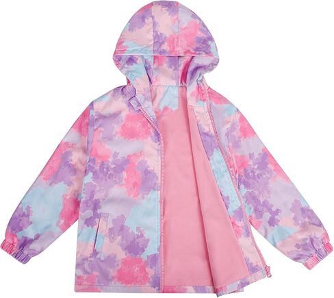 ESTAMICO Girls' Fashion Winter Coat Zip Up Fleece Jackets Water-resistant Wind-proof Little Girls Clothes in Saudi Arabia