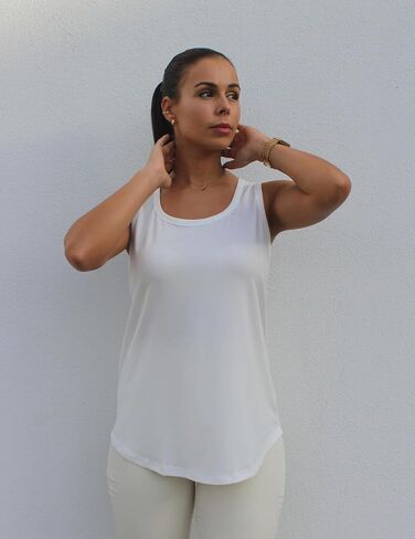 Zeagoo Womens Loose Fit Tank Tops Summer Scoop Neck Tops Casual Flowy Sleeveless Tunic Shirts 2025 in Saudi Arabia