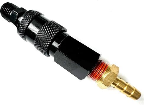 SANFU Air Hose Fittings, Aluminum AMT Universal Air Coupler Air Plug Kit, 1/4 Inch Threads Size, Lightweight, 15 Pieces Air Compressor Accessories Fittings Kit(Black) in Saudi Arabia