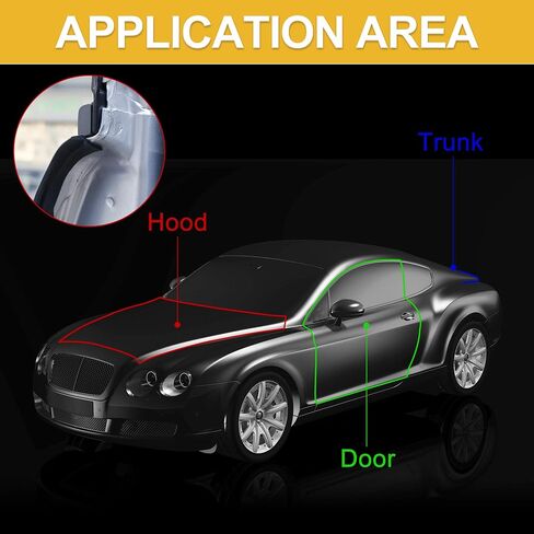 X AUTOHAUX 4m x 23mm Universal Car Z Shape Rubber Weather Waterproof Strip Seal Edge Protector in Saudi Arabia