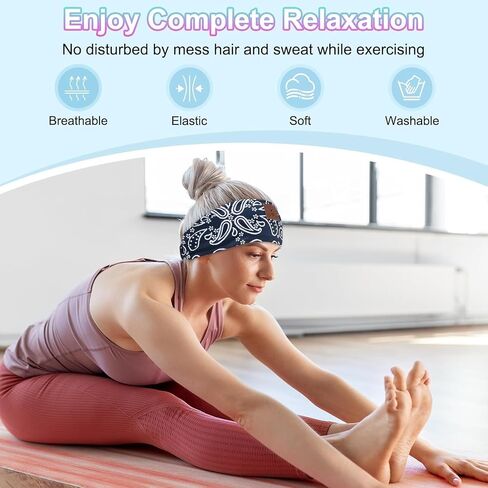 Headband Headphones 2024 Bluetooth Headband with Ultra-thin HD Speakers, Perfect for Yoga Running Workout Travel Sports Unique Presents - Gray in Saudi Arabia