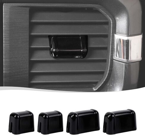 Voodonala for Ford F150 2021 2022 2023 Dash Air Vent Control Cover Compatible with Ford F150 2021 + (ABS,Black) in Saudi Arabia