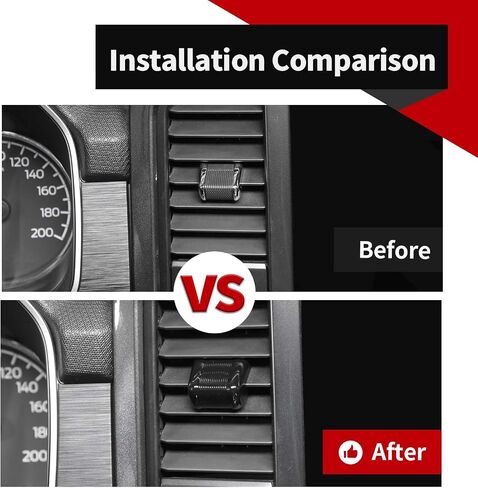 Voodonala for Ford F150 2021 2022 2023 Dash Air Vent Control Cover Compatible with Ford F150 2021 + (ABS,Black) in Saudi Arabia