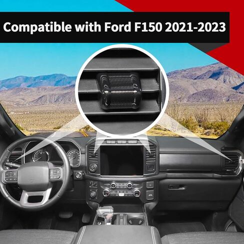 Voodonala for Ford F150 2021 2022 2023 Dash Air Vent Control Cover Compatible with Ford F150 2021 + (ABS,Black) in Saudi Arabia