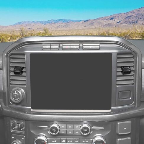 Voodonala for Ford F150 2021 2022 2023 Dash Air Vent Control Cover Compatible with Ford F150 2021 + (ABS,Black) in Saudi Arabia