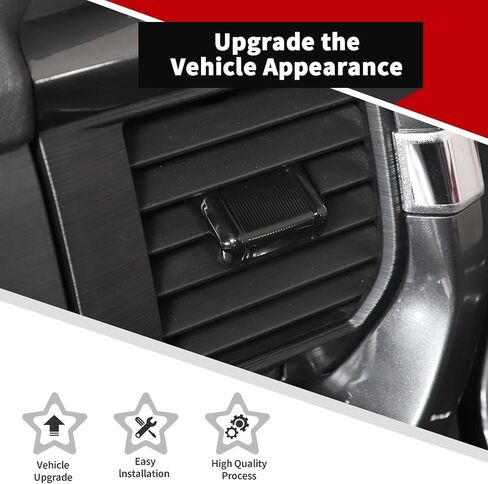 Voodonala for Ford F150 2021 2022 2023 Dash Air Vent Control Cover Compatible with Ford F150 2021 + (ABS,Black) in Saudi Arabia