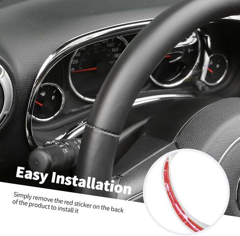 Jimen Compatible with 2011-2018 Jeep Wrangler JK & Unlimited Instrument Panel Trim Cover Dashboard Accessories (Pink) in Saudi Arabia