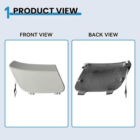 Front Bumper Tow Hook Cover For Mercedes Benz CLA class Coupe W117 AMG Line CLA180 CLA200 CLA220 CLA250 2016 2017 2018 2019 2020 Towing Hook Eye Cap 1178856900 (Silver) in Saudi Arabia