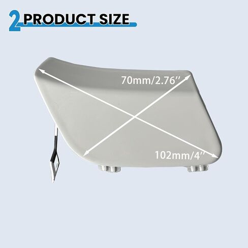 Front Bumper Tow Hook Cover For Mercedes Benz CLA class Coupe W117 AMG Line CLA180 CLA200 CLA220 CLA250 2016 2017 2018 2019 2020 Towing Hook Eye Cap 1178856900 (Silver) in Saudi Arabia