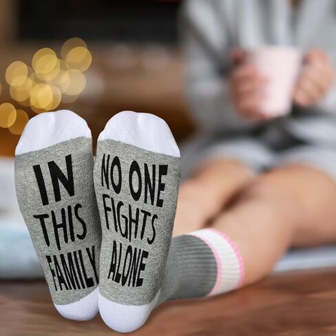 You Picked The Wrong Badass, Cancer Socks, Women Men Gift for Cancer Surgery Recovery, Breast Cancer Survivor Gift, Chemo Gift, Novelty Gift for Thanksgiving Christmas Birthday, 1 Pair-06 in Saudi Arabia