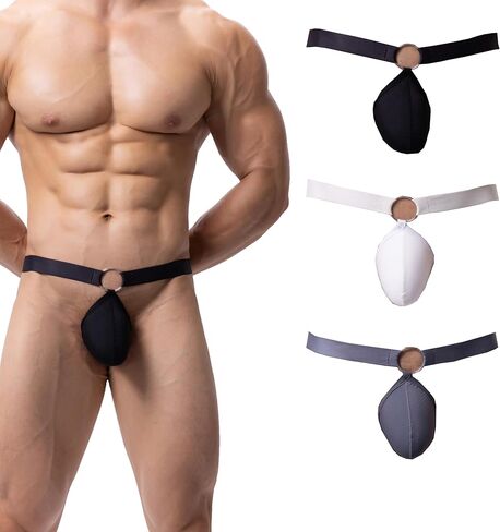 ملابس داخلية بيكيني قصيرة منتفخة منخفضة الارتفاع للرجال من الألياف اللدنة in Kuwait