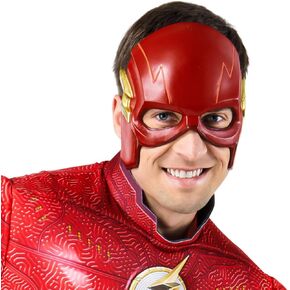 Rubies Adult DC The Flash Movie Plastic Half-Mask, As Shown, One Size