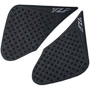 Black Gas Fuel Tank Pad Traction Side Fuel Knee Grip Decal Compatible with Yamaha YZF R3 2015-2017