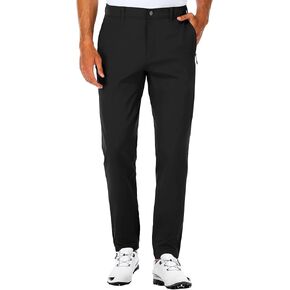 SPECIALMAGIC Golf Pants Men Stretch Slim fit Hiking Pants Lightweight Dress Casual Tapered Zipper Pockets