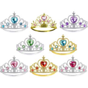 Princess Crowns Tiara for Little Girls, BIBUTY Toddler Girl Tiara Crown Princess Dress Up Accessories, Birthday Crown Tiara Princess Jewelry Set, Costume Set Toy Gift for 3 4 5 6 Year Old Toddler Girl