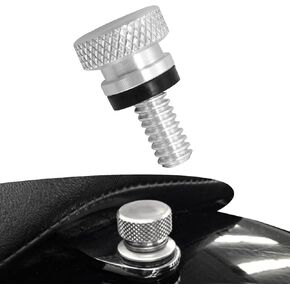 مسمار مسمار مقعد سريع الفك للدراجة النارية - مسمار تثبيت مقعد خلفي من سبائك الألومنيوم 1/4 بوصة - 20 خيط، متوافق مع 1996-2024 Sportster وStreet Glide وSoftail وRoad Glide والمزيد in Kuwait