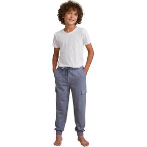 Barefoot Dreams Malibu Collection Luxe Lounge Youth Cargo Pants