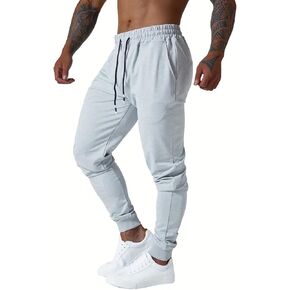Landtown Mens Jogger Sweatpants with Zippered Pockets Athletic Hiking Pants for Workout Running