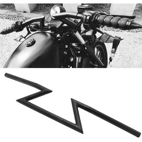 AnXin 7/8" 22MM Handlebar Z Handle Bars Universial for Sportster Cruiser XL 883 1200 Custom Chopper Softail Dyna Street Bob Black