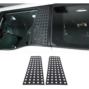 Rear Side Window Louvers Panel Cover Compatible with Toyota Land Cruiser 250 Prado LC250 J250 2024 2025 Accessories, Aluminum Alloy Rear Air Vent Window Louvers Blinds Covers Trim