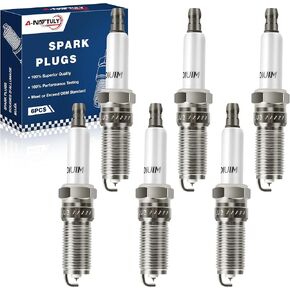 Iridium Spark Plugs 6 Pack 91418 Fits for 2014-2021 Chevy Silverado 1500 4.3 V6 GMC Sierra,Chevrolet Trailblazer GMC Envoy 4.2 2002 2003 2004 2005 2006 2007 2008 2009 Replaces 12622441,41-114