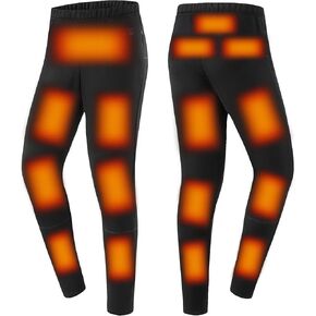 Heated Pants for Men Women, 16 Zones USB Electric Heating Thermal Underwear Pants for Hunting, Skiing, Motorcycle