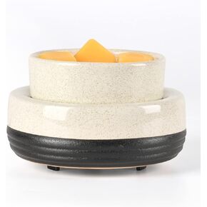 Ceramic Candle Wax Warmer Wax Melt Warmer Wax Melter for Scented Wax, Yankee Jar Candles or Oil Candle Wax Burner Gifts for Home Office Decor Women as Gifts for Mom Grandma Women Girls