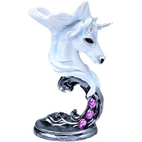 gweryho1pcs Decorative Wolf Head Figurine Display Ball Stand Sphere Base Holder Crystal Sphere Pedestals for Crystal Ball Home Decor and Collectors Unicorn Ornament Crystal Ball Base Resin