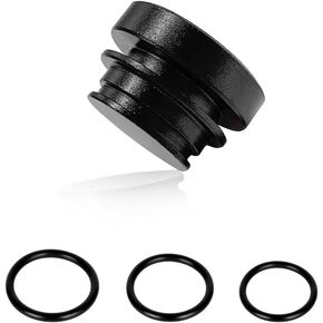 Cigarette Lighter Plug Cover, Aluminum Auto Cigarette Lighter Plug Parts, Dustproof & Waterproof Cigarette Lighter Plug for Most Cars/Tracks/SUVs, Car Accessories (Black)