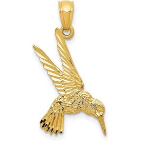 Roy Rose Jewelry 14K Yellow Gold Hummingbird Pendant