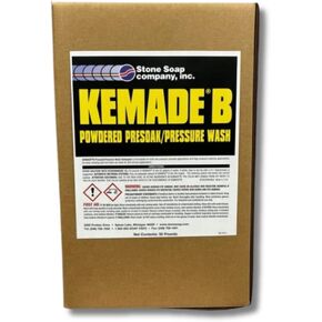 Kemade B Powdered Presoak/Pressure Wash Detergent, Heavy Duty Alkaline Powder Presoak and Pressure Wash Detergent, Designed for Self Service and In-bay Touchfree/Frictionless Washes, 50 lbs.