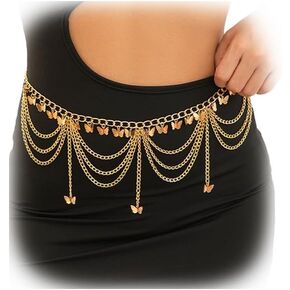 Summer Beach Tassel Waist Chain Belt Bikini Muti-layered Waist Chains Jewelry Sexy Belly Body Chain Dress Outfit Waist Belt Summer Body Jewelry for Women in Kuwait