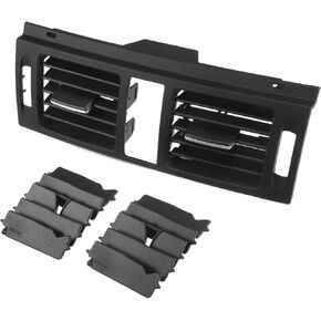 Center Dash A/C Outlet for Mercedes-Benz C300 Durable | Air Vent Panel Black 1 Set