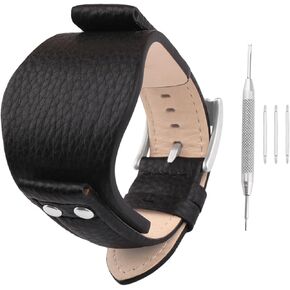Men's Leather Strap Compatible for 22mm Fossil CH2891 CH2564 CH2565 CH2573 CH2574 Ladies outdoor work waterproof watch band wrist strap buckle