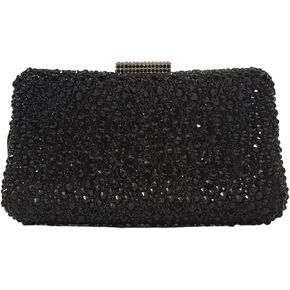 HUANG ZHUANG Women Evening Handbag Sparkly Rhinestone Clutch Handbags Crystal Purse Gem Party Purse Wedding Evening Bag