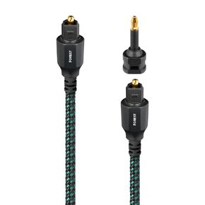 AudioQuest Forest Toslink Fiber Optic Digital Audio Cable - 2.46 ft. (.75m) Green